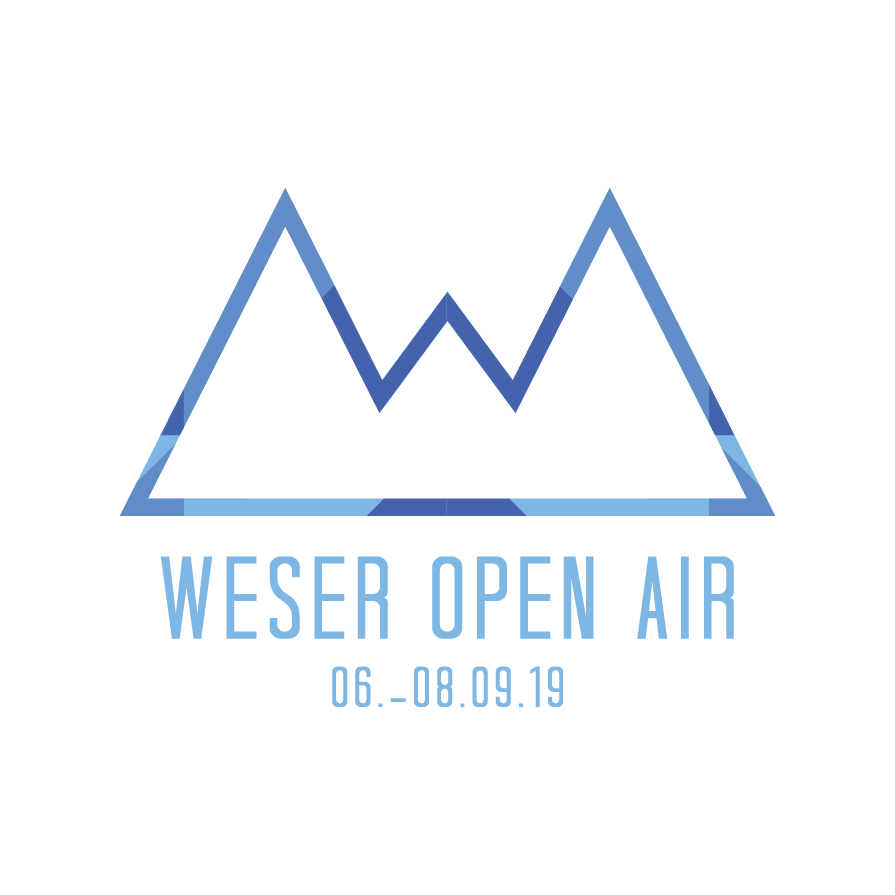 Logo design for the festival Weser Open Air by Yvonne Hartmann