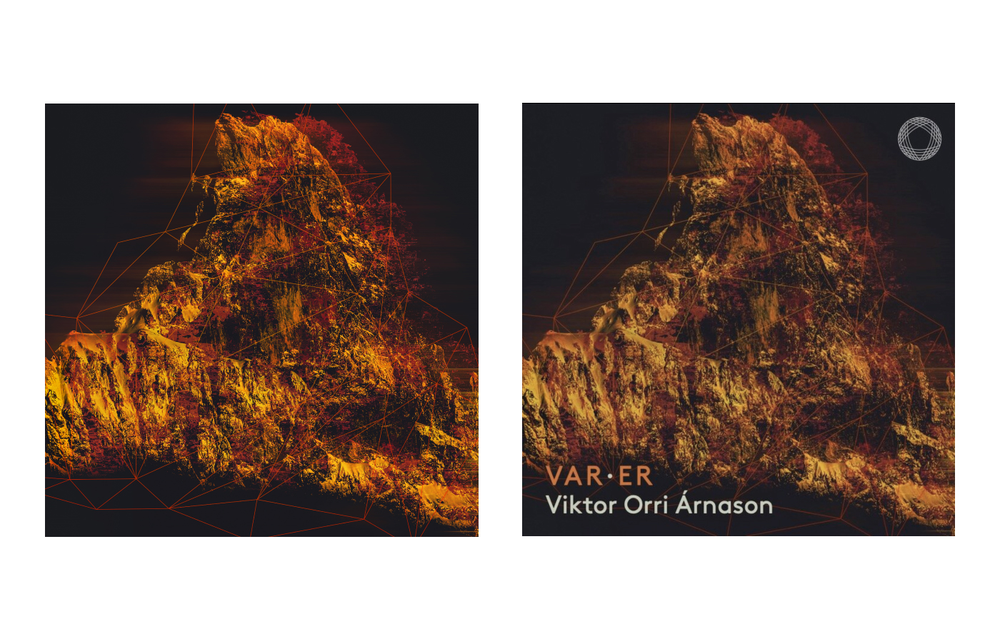 Single cover artwork for Viktor Orri Árnasson's album release "Eilífur" by Yvonne Hartmann