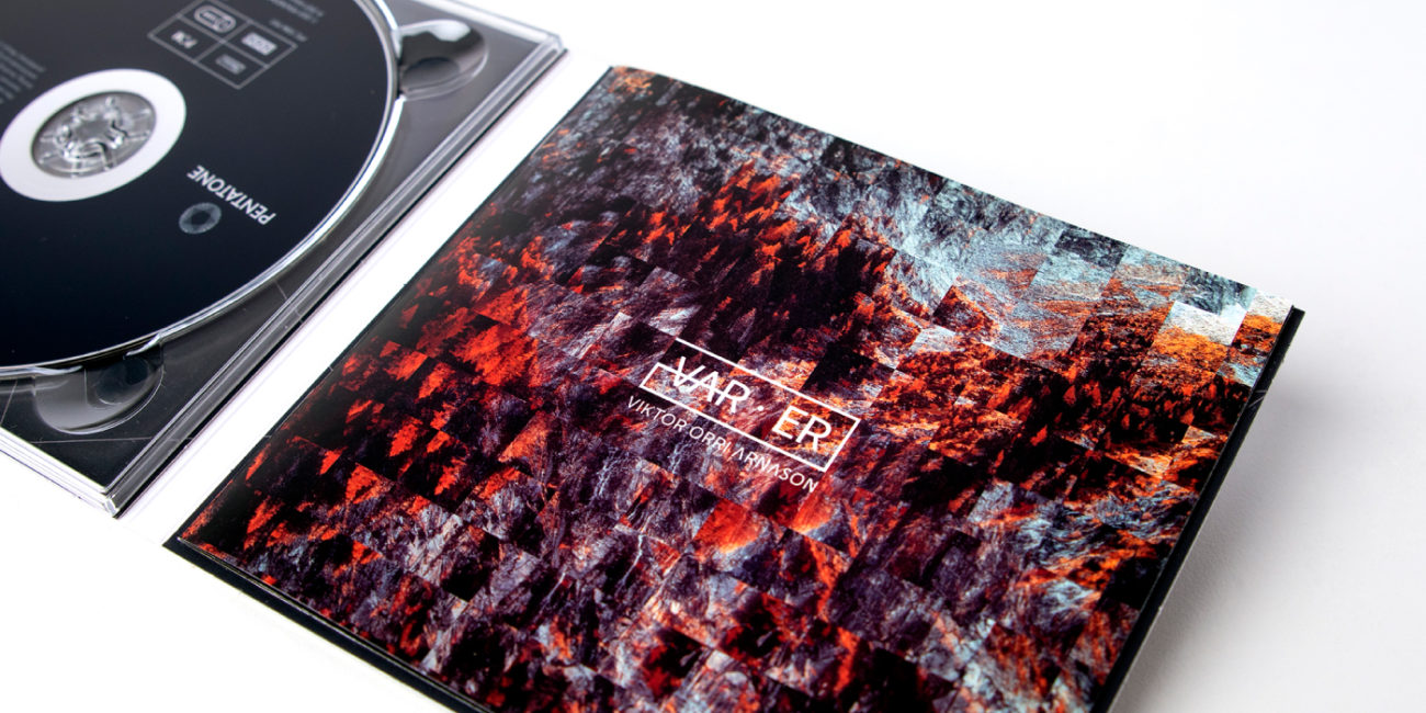 CD packaging for Viktor Orri Árnasson's album release "Eilífur" by Yvonne Hartmann