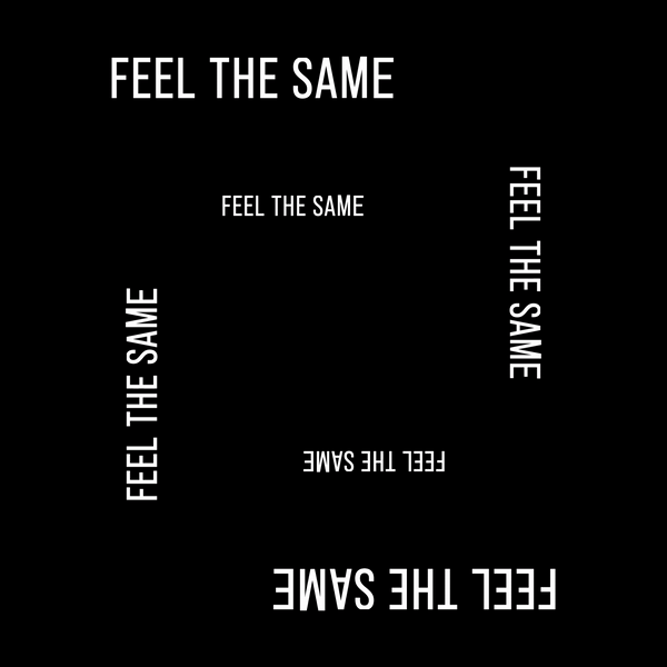 Kinetic type for NOSOYO's single release Feel The Same by Yvonne Hartmann