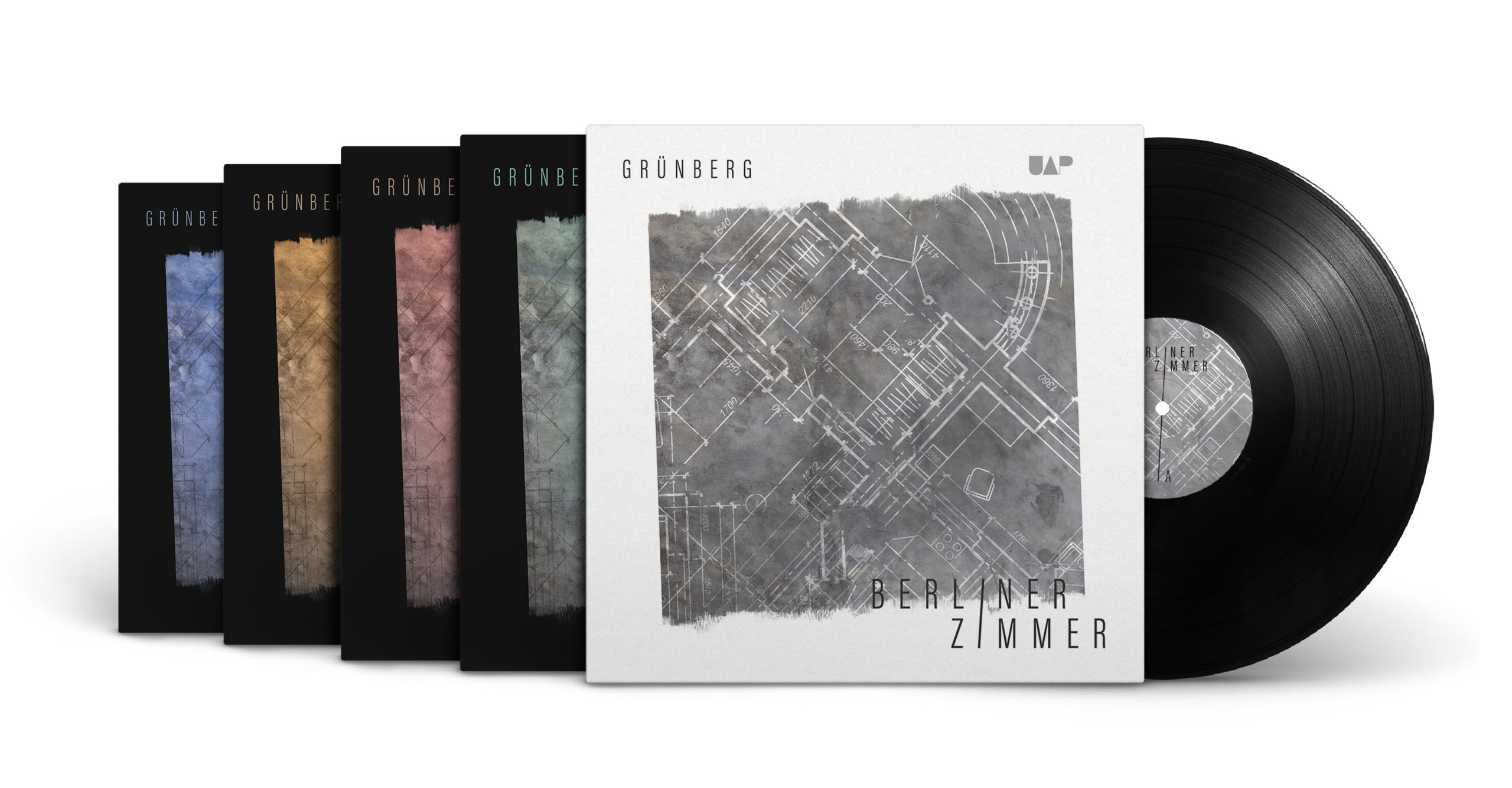 Cover artwork for Gruenberg's Berliner Zimmer EP release by Yvonne Hartmann