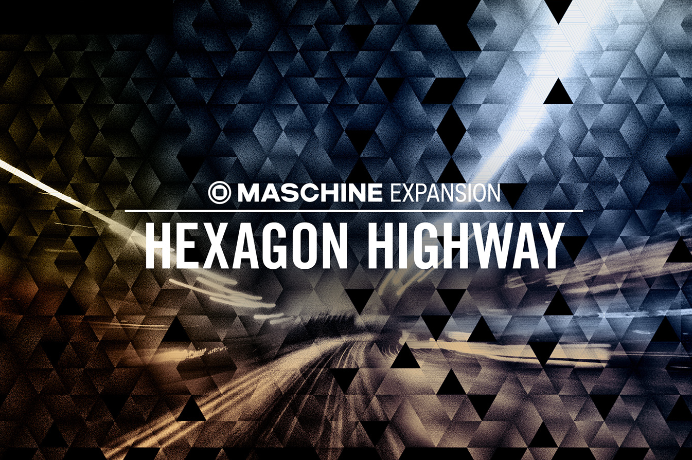 Product artwork for Native Instruments' Maschine Expansion "Hexagon Highway" by Yvonne Hartmann