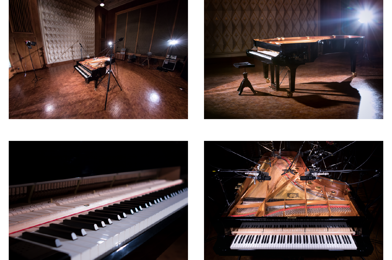 Yamaha FX9 piano in Nils Frahm's studio at Funkhaus shot for Native Instruments by Yvonne Hartmann