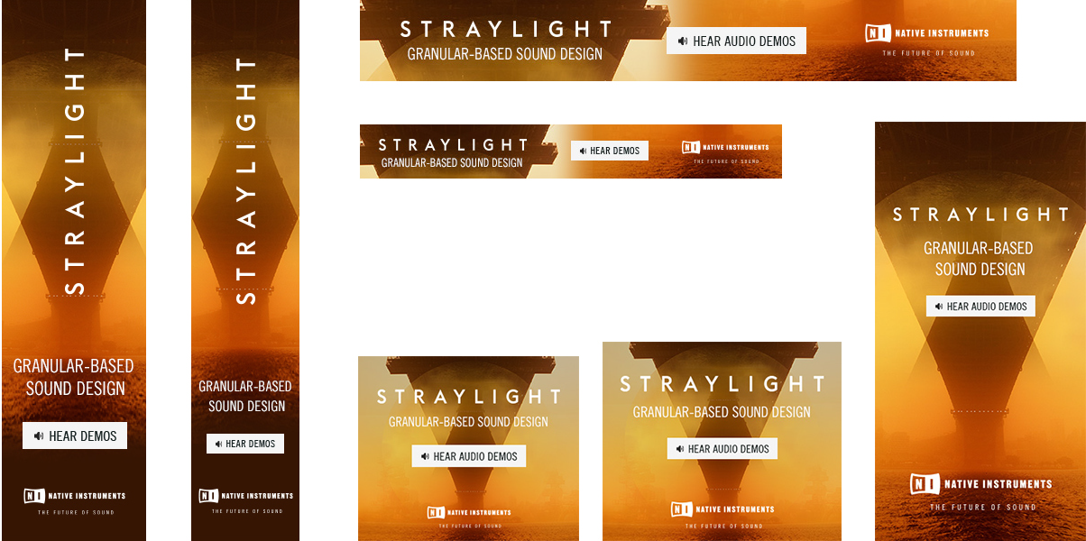 Campaign design for the Native Instruments Komplete Instrument Straylight by Yvonne Hartmann