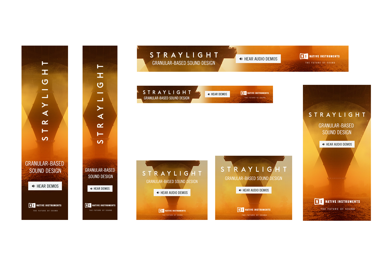 Campaign design for the Native Instruments Komplete Instrument Straylight by Yvonne Hartmann