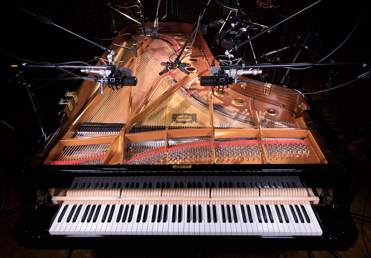 Nils Frahm's customized Yamaha CFX9 captured for Native Instruments by Yvonne Hartmann
