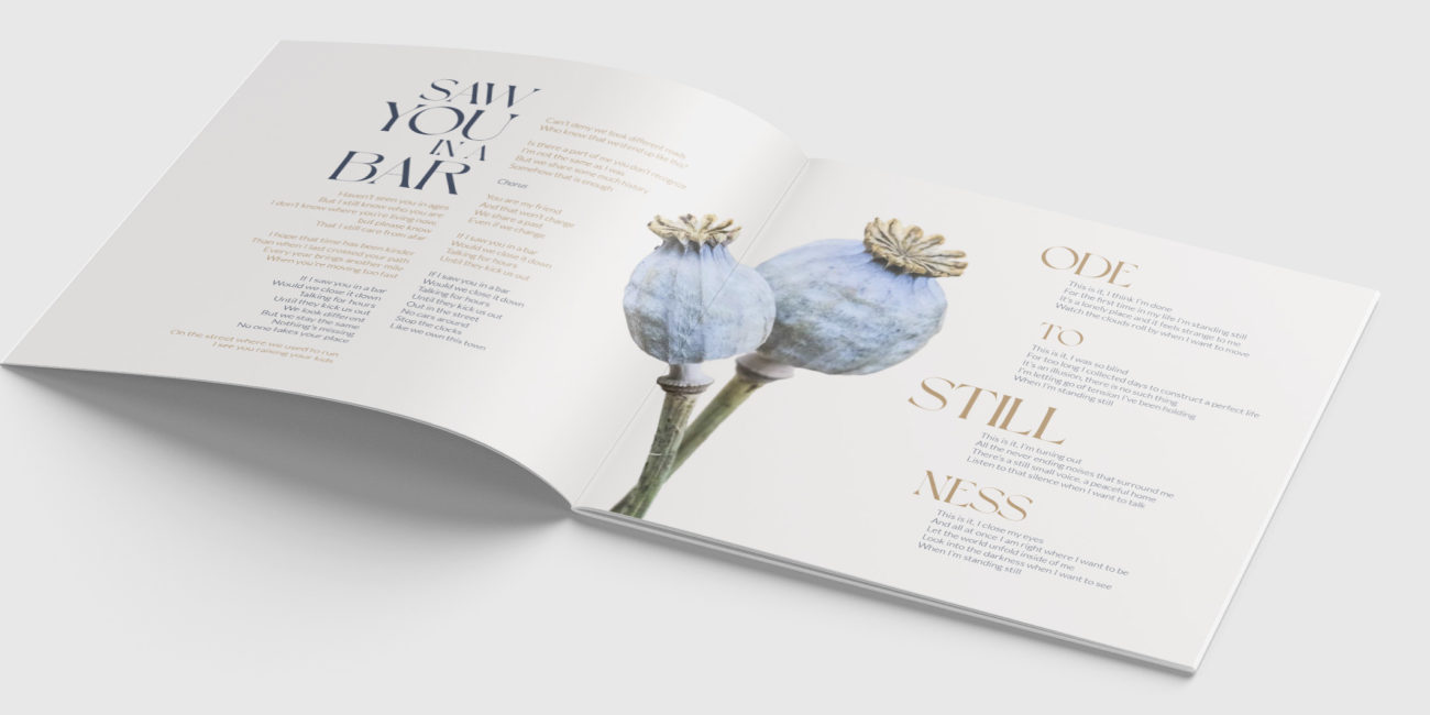 CD booklet design for the album release campaign for "The Other Side" by Yvonne Hartmann