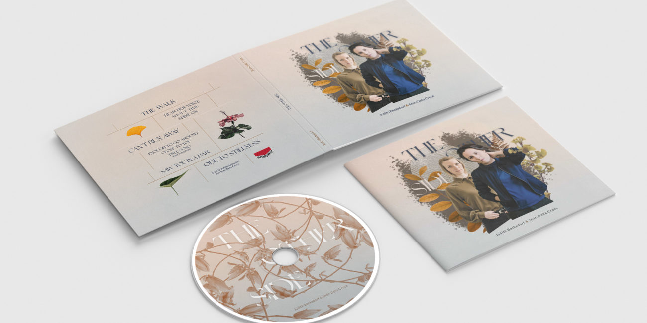 CD packaging design for the album release campaign for "The Other Side" by Yvonne Hartmann