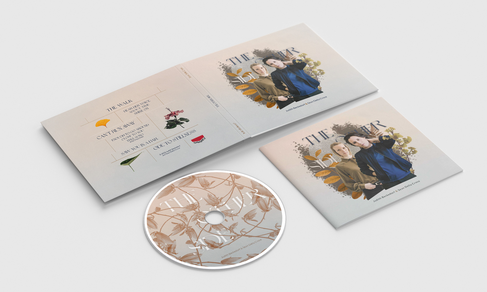 CD packaging design for the album release campaign for "The Other Side" by Yvonne Hartmann