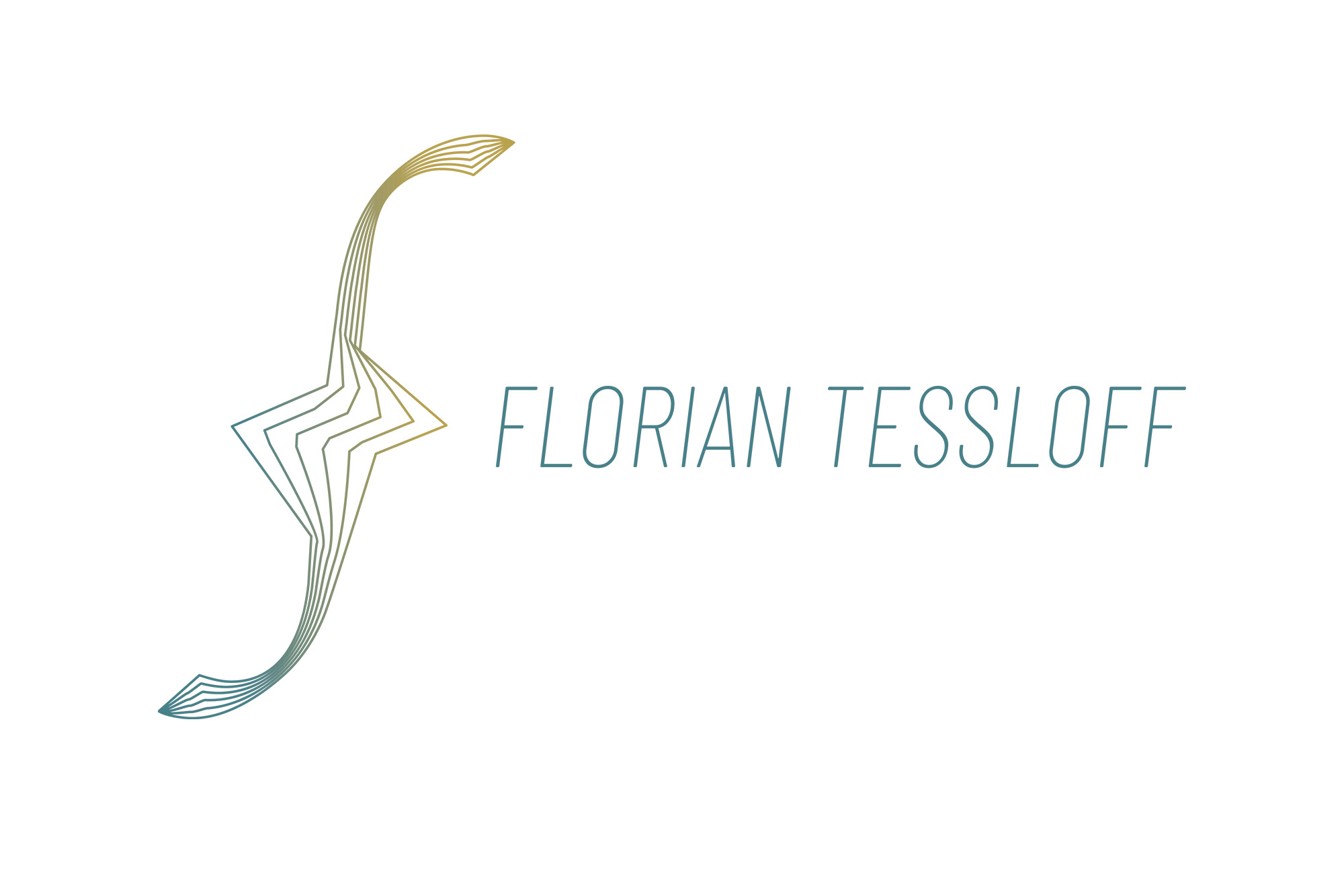 Logo design for composer Florian Tessloff by Yvonne Hartmann
