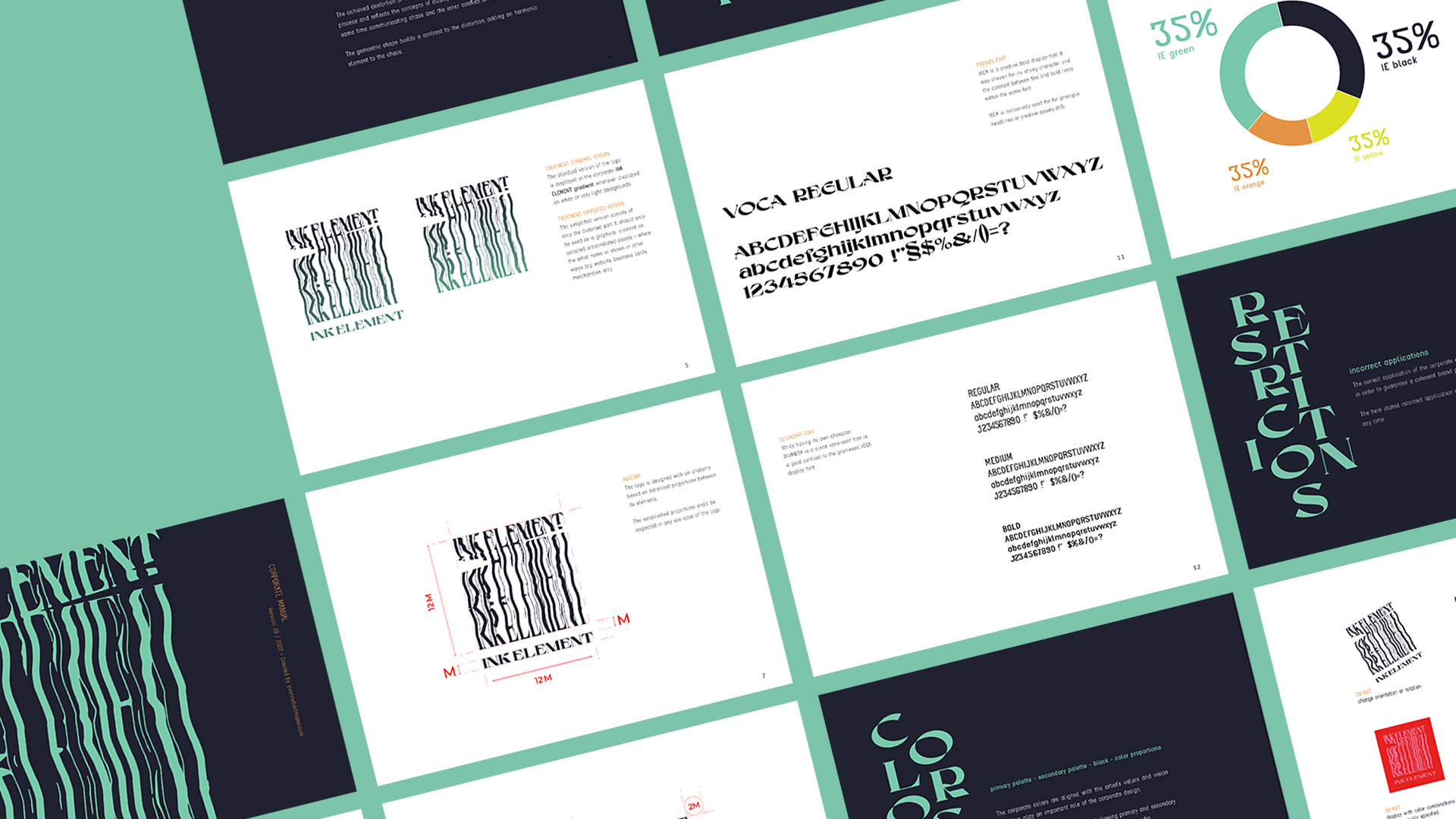 Ink Element corporate design by Yvonne Hartmann