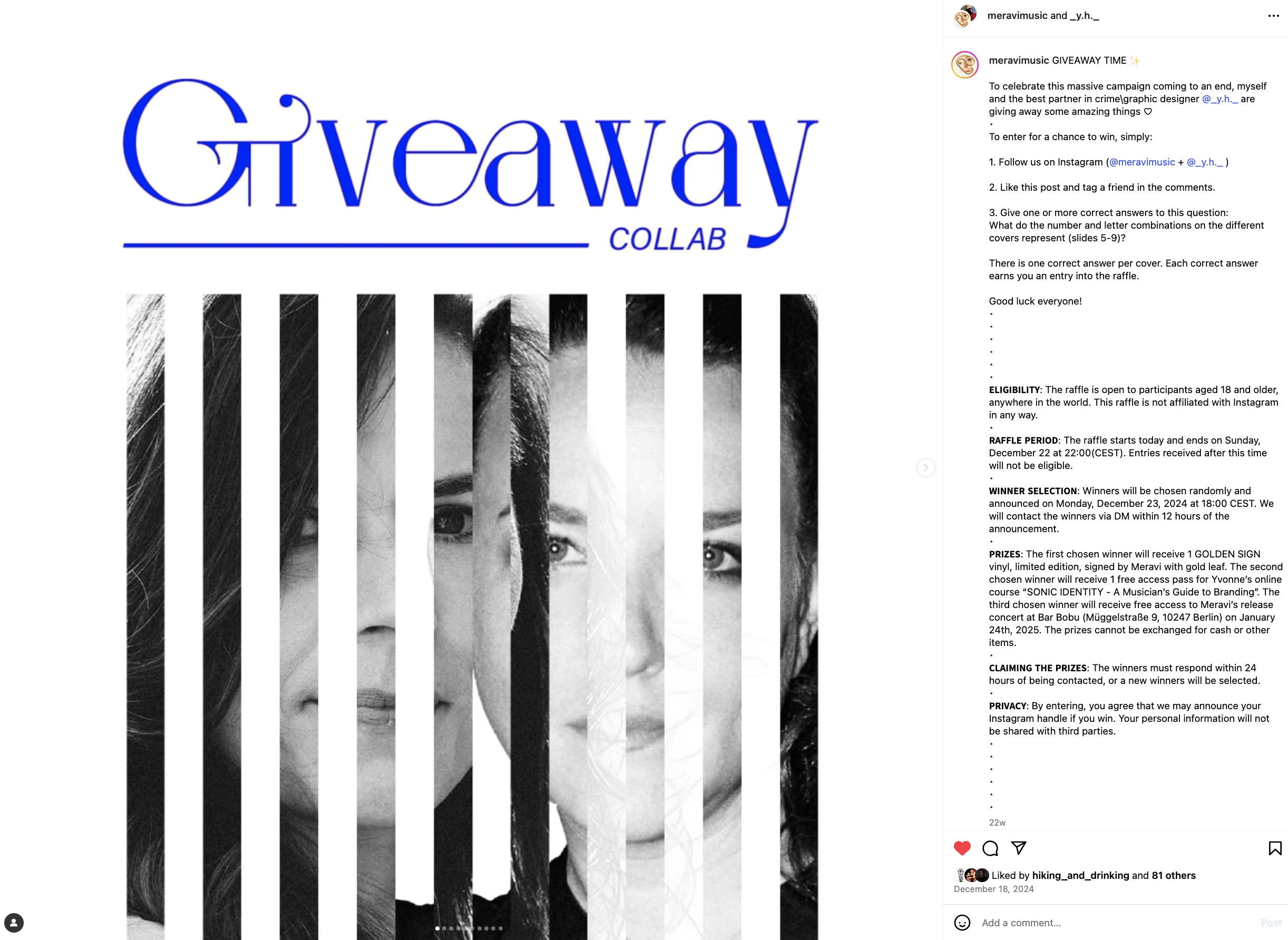Golden Sign Giveaway Collab Meravi Goldman + Yvonne Hartmann