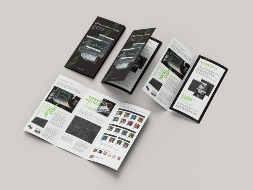 Product brochure desgin for Dreamtonics by Yvonne Hartmann