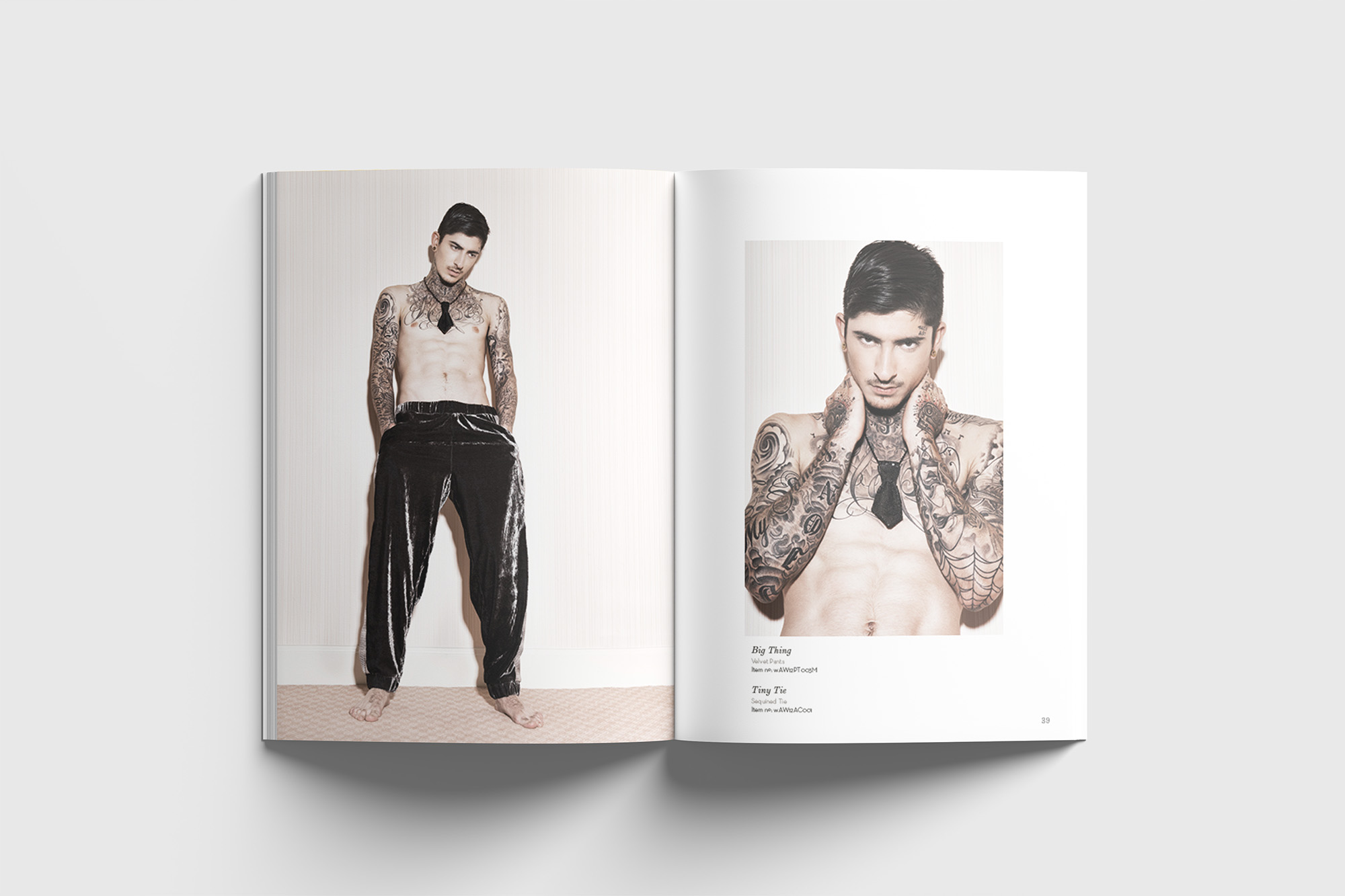 Lookbook layout for fashion label wkndlvrs by Yvonne Hartmann