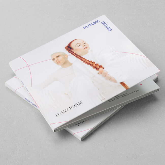 Future Selves CD packaging designed for I Want Poetry by Yvonne Hartmann