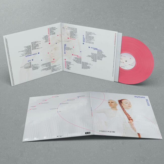 Future Selves CD packaging designed for I Want Poetry by Yvonne Hartmann