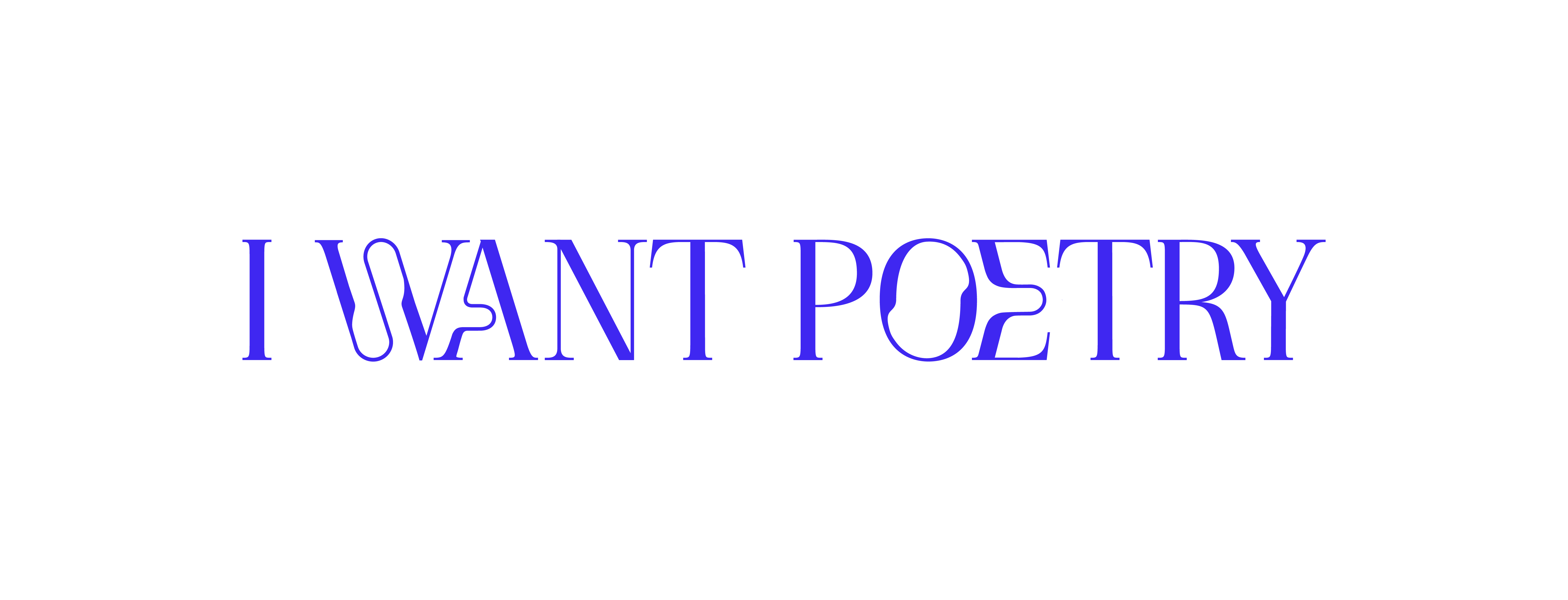 Logo design for Dresden-based eletropop-duo I WANT POETRY by Yvonne Hartmann